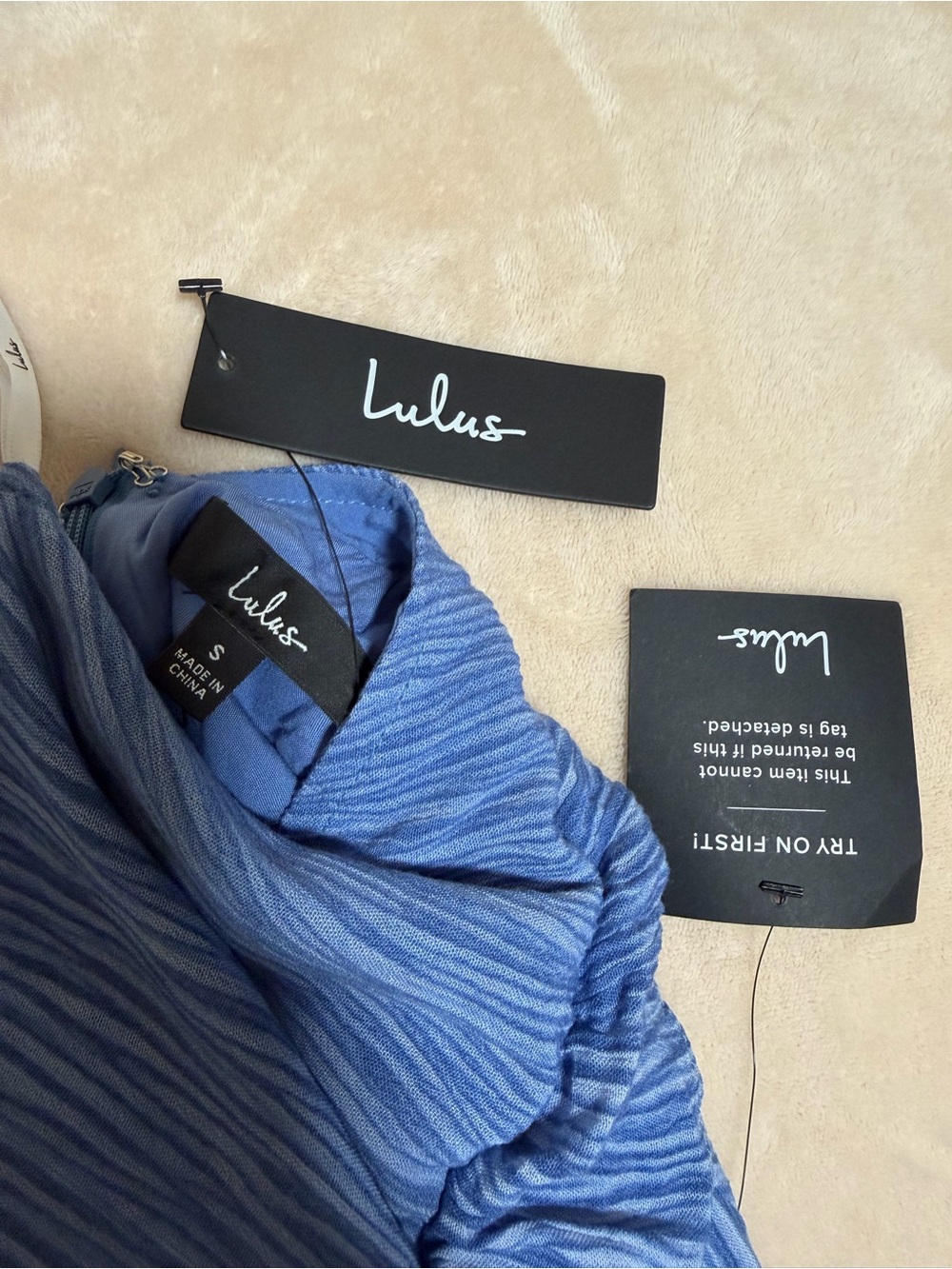 Lulu's Blue Striped Ruffle Sundress - Picture 4 of 4